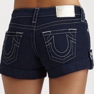 True Religion Blue Denim Women's Shorts